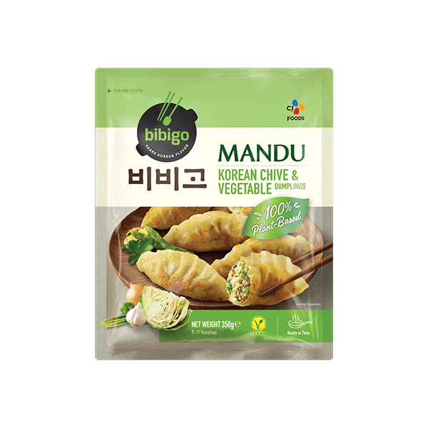 CJ Foods Bibigo Mandu Korean Chive and Vegetable Dumplings 350g