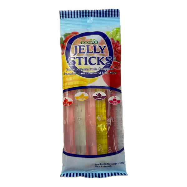 Cozzo Fruit Flavored Jelly Sticks (5) 100g