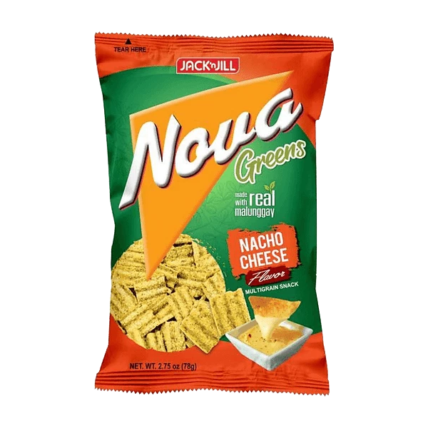 Jack 'n Jill Nova Greens made with Real Malunggay Nacho Cheese Flavor 78g