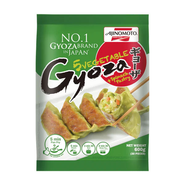 Gyoza Dumplings Vegetables + Green Pastry 600g