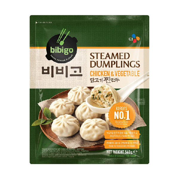 CJ Foods Bibigo Steamed Dumplings Chicken & Vegetable 560g