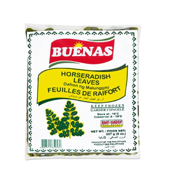 Buenas Horseradish Leaves (Dahon ng Malunggay) 227g