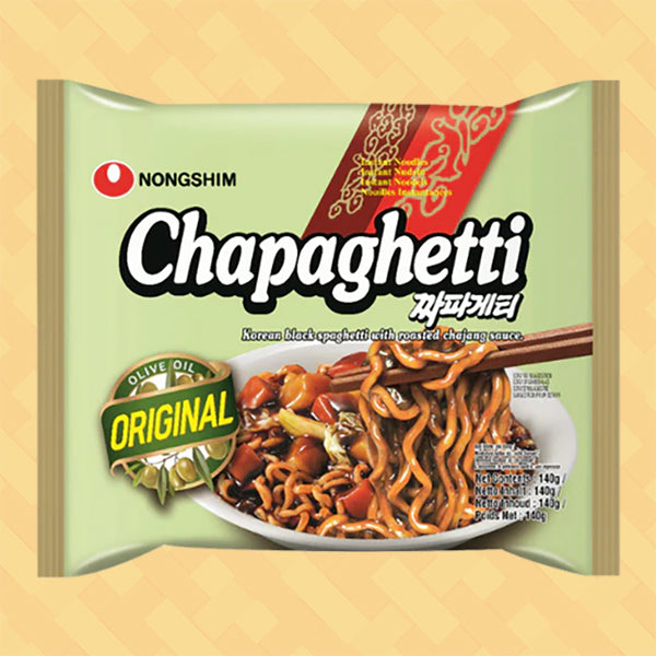 Nongshim Chapaghetti Korean Black Spaghetti with Black Bean Sauce 140g