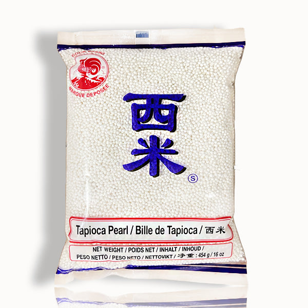 Cock White Tapioca Pearls (Small) 400g