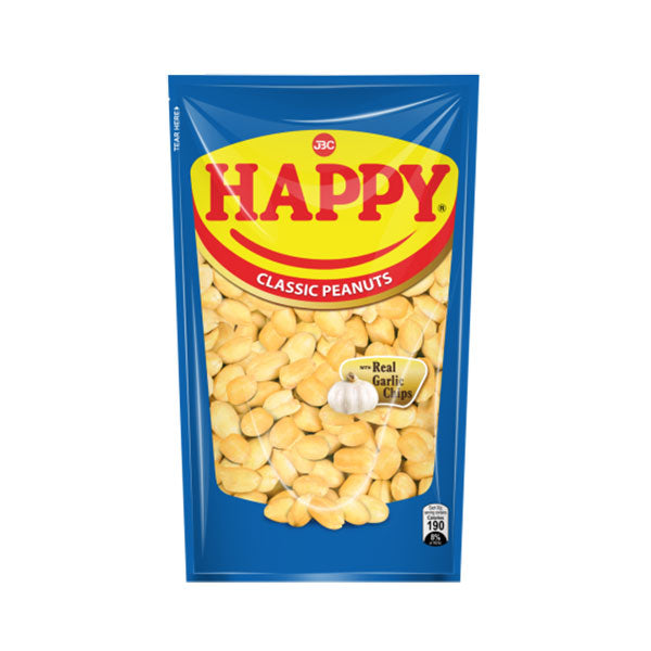 Happy Classic Peanuts with Real Garlic Chips 100g