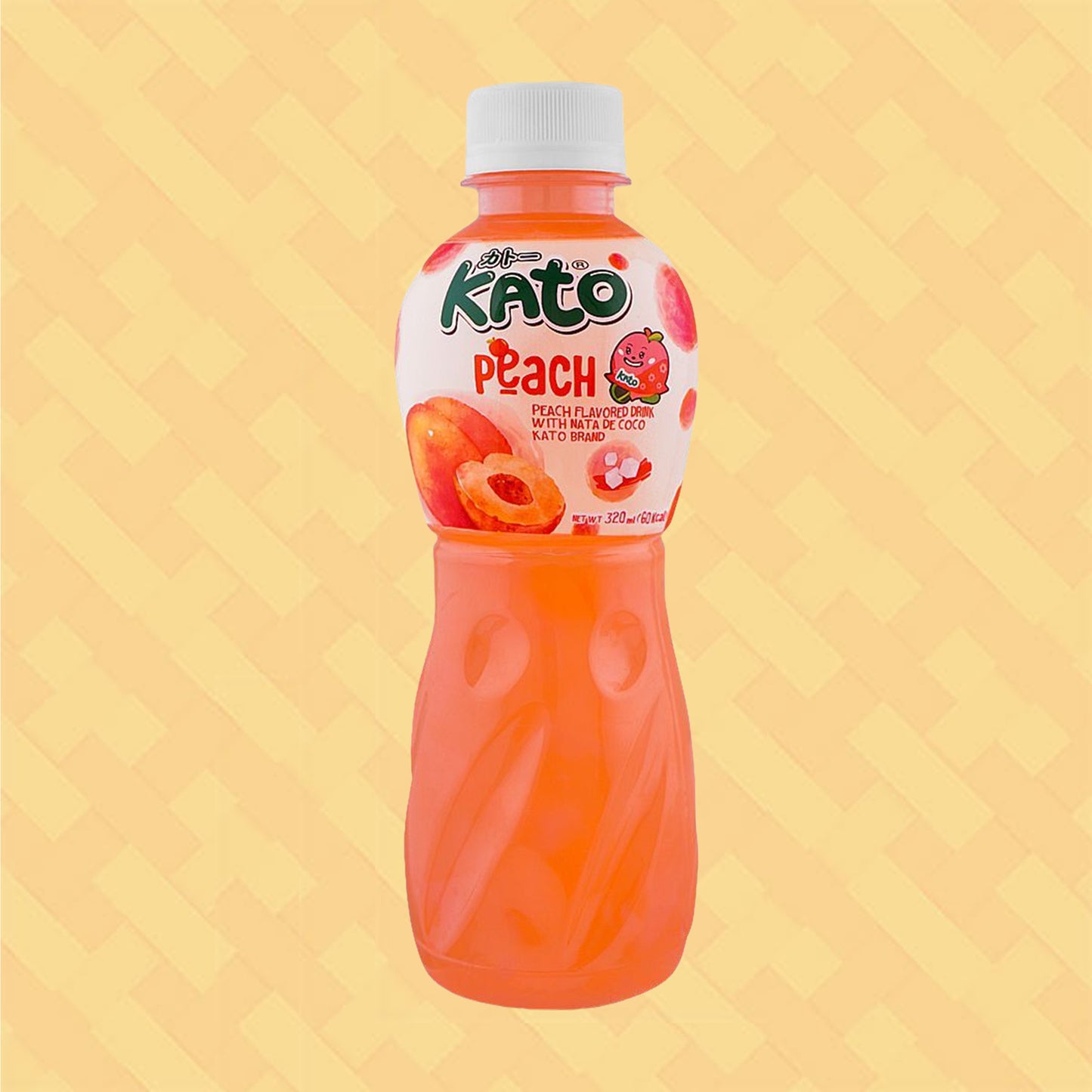 Kato Peach Juice Drink with Nata De Coco 320ml