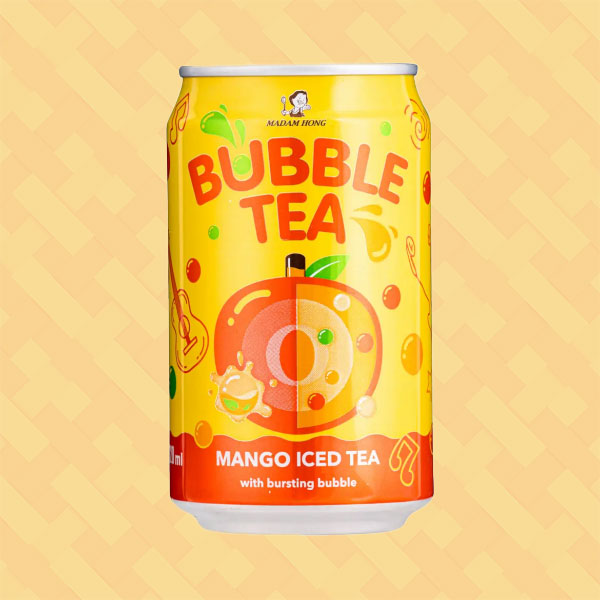 Madam Hong Bubble Tea Drink Mango Iced Tea 315ml