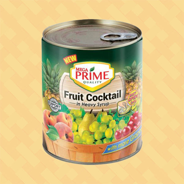 Mega Prime Quality Fruit Cocktail in Heavy Syrup 850g