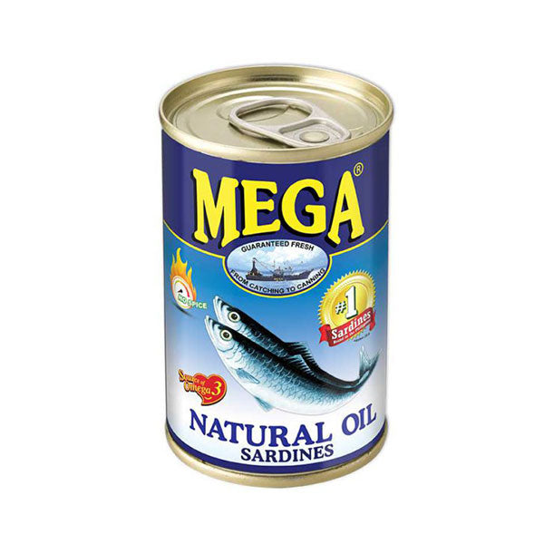 Mega Sardines in Natural Oil 155g