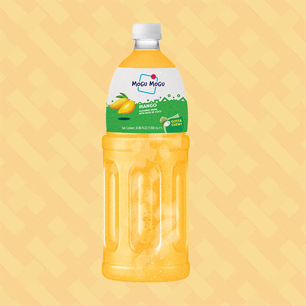 Mogu Mogu Mango Flavoured Drink with Nata de Coco 1l