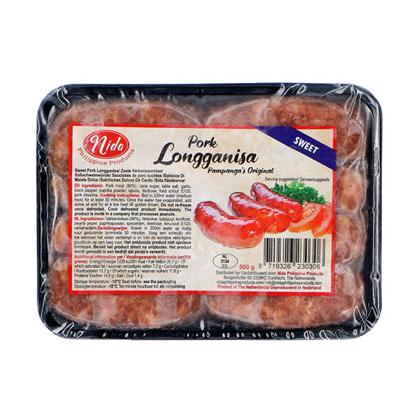 Nida Sweet Pork Longganisa 500g