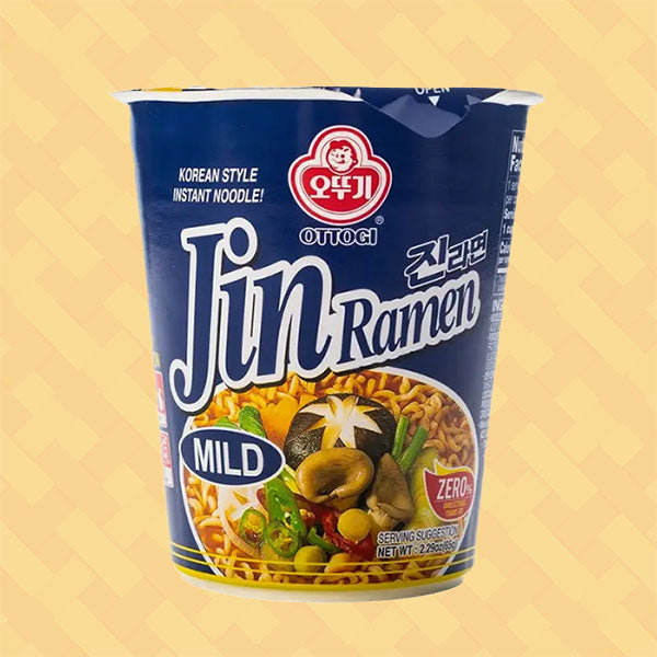 Ottogi Jin Ramen Instant Korean Noodles Mild 65g