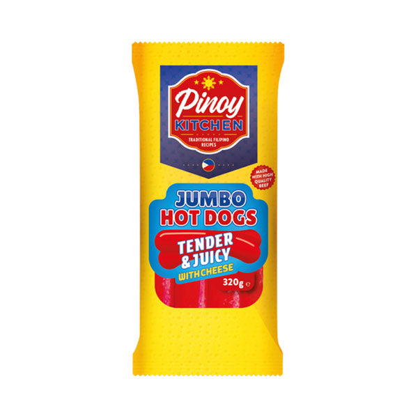 Pinoy Kitchen Jumbo Hotdogs with Cheese 320g