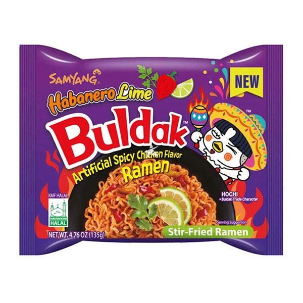 Samyang Buldak Hot Chicken Flavor Ramen Habanero Lime 135g
