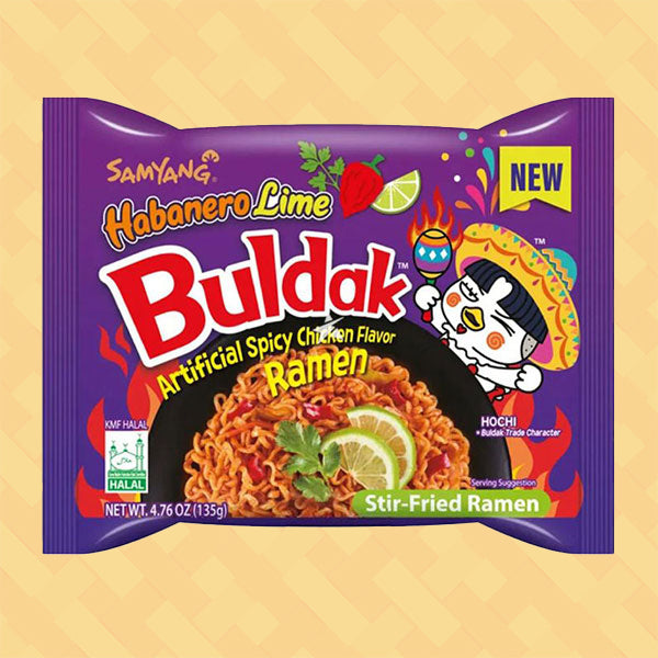 Samyang Buldak Hot Chicken Flavor Ramen Habanero Lime 135g