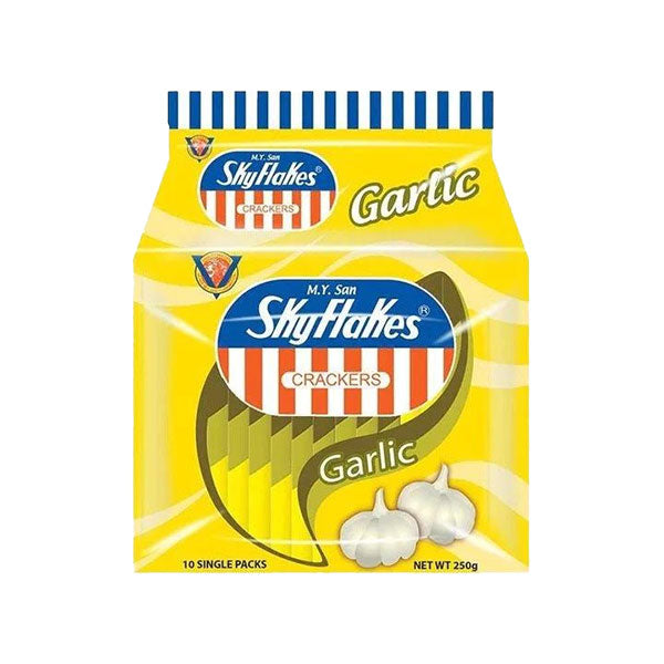M. Y. San Skyflakes Crackers Garlic Flavor 250g