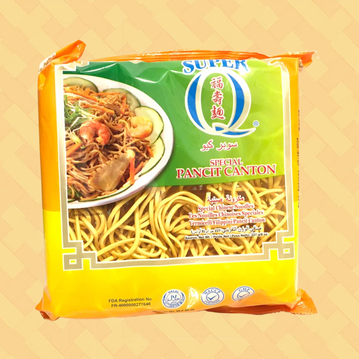 Super Q Special Pancit Canton Flour Sticks Noodles 454