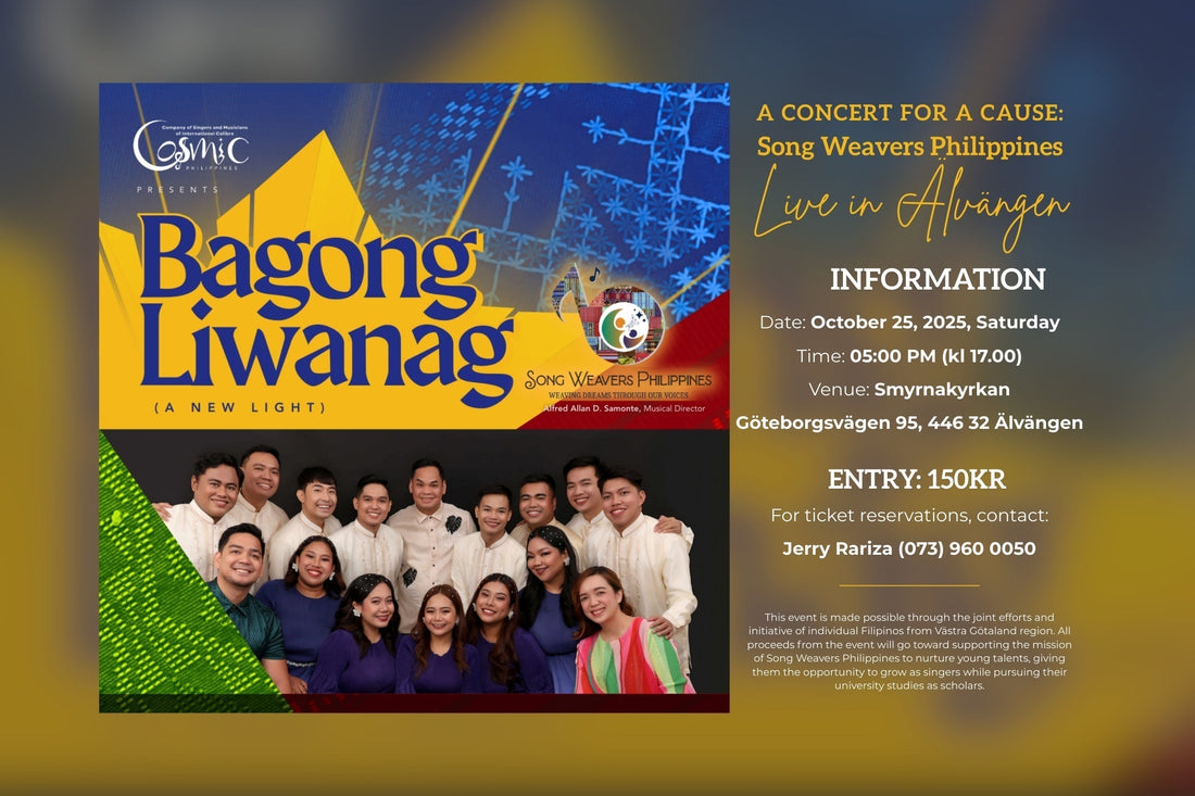 A Concert For A Cause: Song Weavers Philippines Live in Älvängen