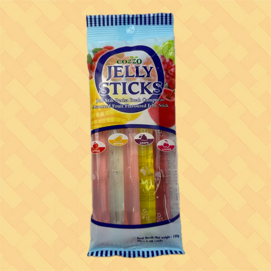 Cozzo Fruit Flavored Jelly Sticks (5) 100g