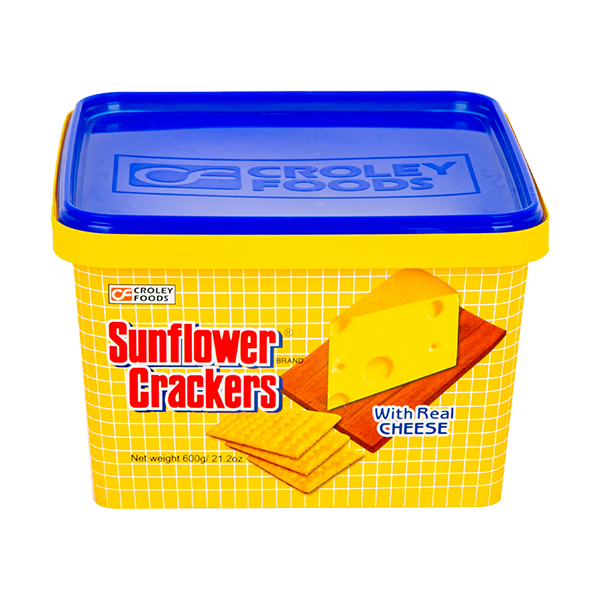 Croley Foods Sunflower Crackers with Cheese Flavor 600g