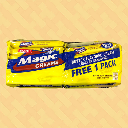 Jack 'n Jill Magic Creams Butter Flavored Cream Cracker Sandwich (28g x 11 packs) 308g