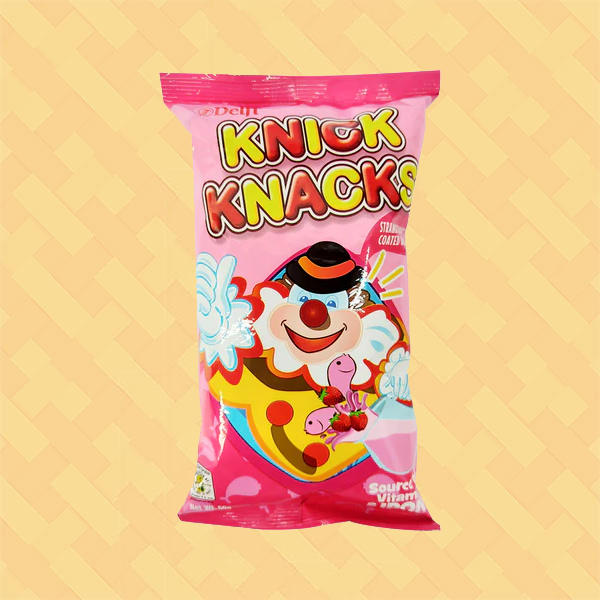 Knick Knacks Strawberry Coated Biscuits 50g