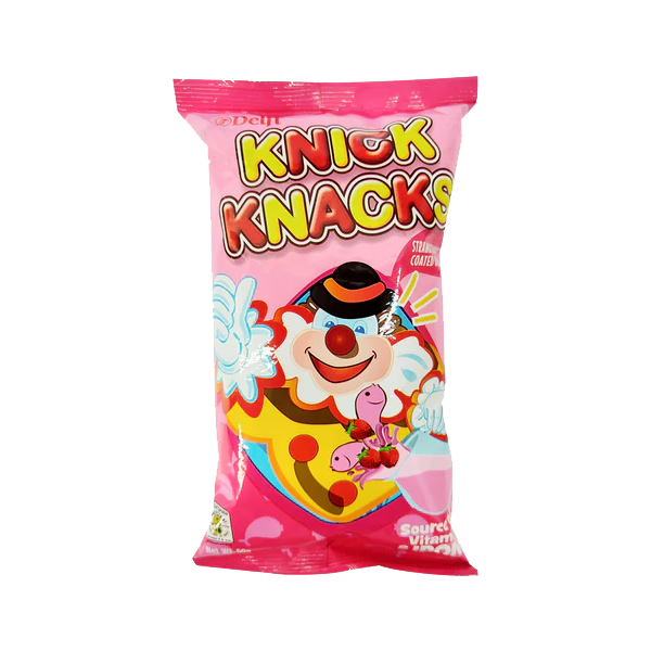 Knick Knacks Strawberry Coated Biscuits 50g