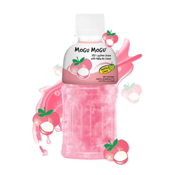 Mogu Mogu Lychee Flavoured Drink with Nata de Coco 320ml