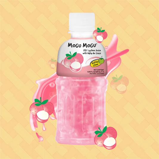 Mogu Mogu Lychee Flavoured Drink with Nata de Coco 320ml