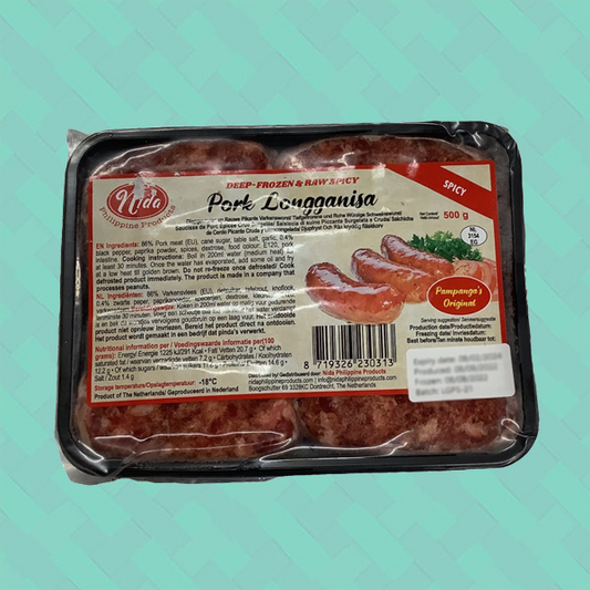 Nida Spicy Pork Longganisa 500g