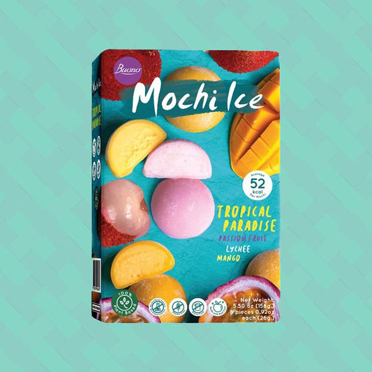 Buono Mochi Ice Tropical Paradise Passion Fruit, Lychee, Mango 156g
