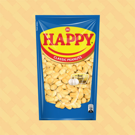 Happy Classic Peanuts with Real Garlic Chips 100g