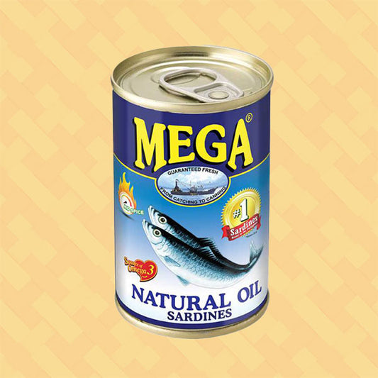 Mega Sardines in Natural Oil 155g