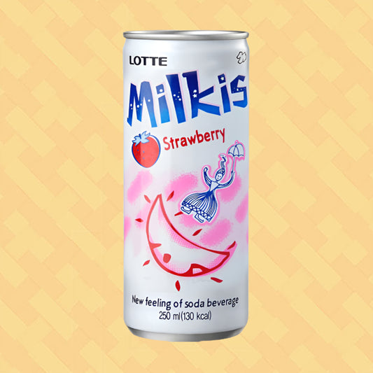 Lotte Milkis Soft Drink Strawberry 250ml