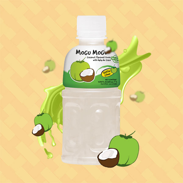 Mogu Mogu Coconut Flavoured Drink with Nata de Coco 320ml