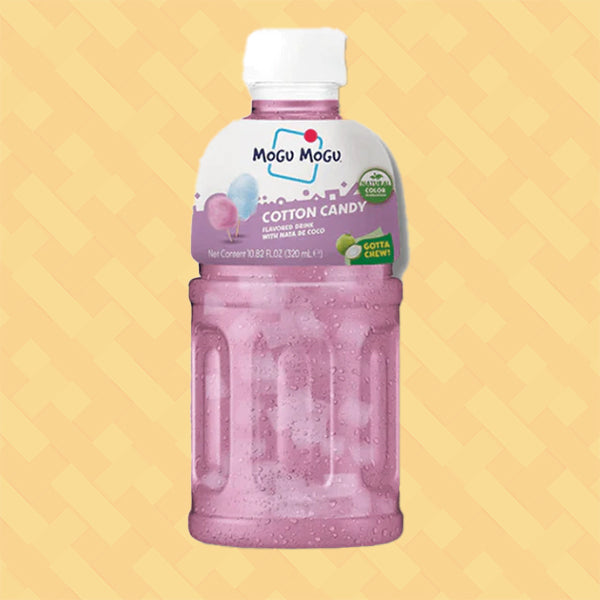 Mogu Mogu Cotton Candy Flavoured Drink with Nata de Coco 320ml