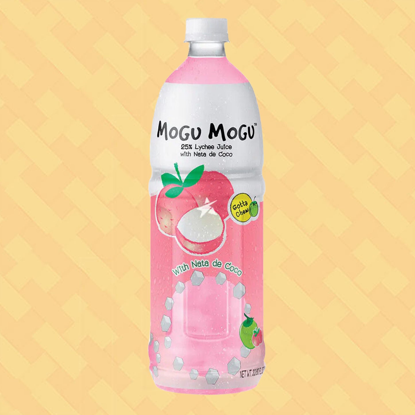 Mogu Mogu Lychee Flavoured Drink with Nata de Coco 1l