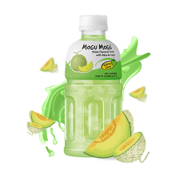 Mogu Mogu Melon Flavoured Drink with Nata de Coco 320ml