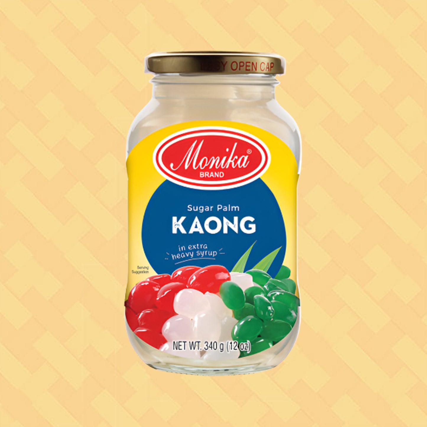 Monika Sugar Palm Kaong in Heavy Extra Syrup (White) 340g