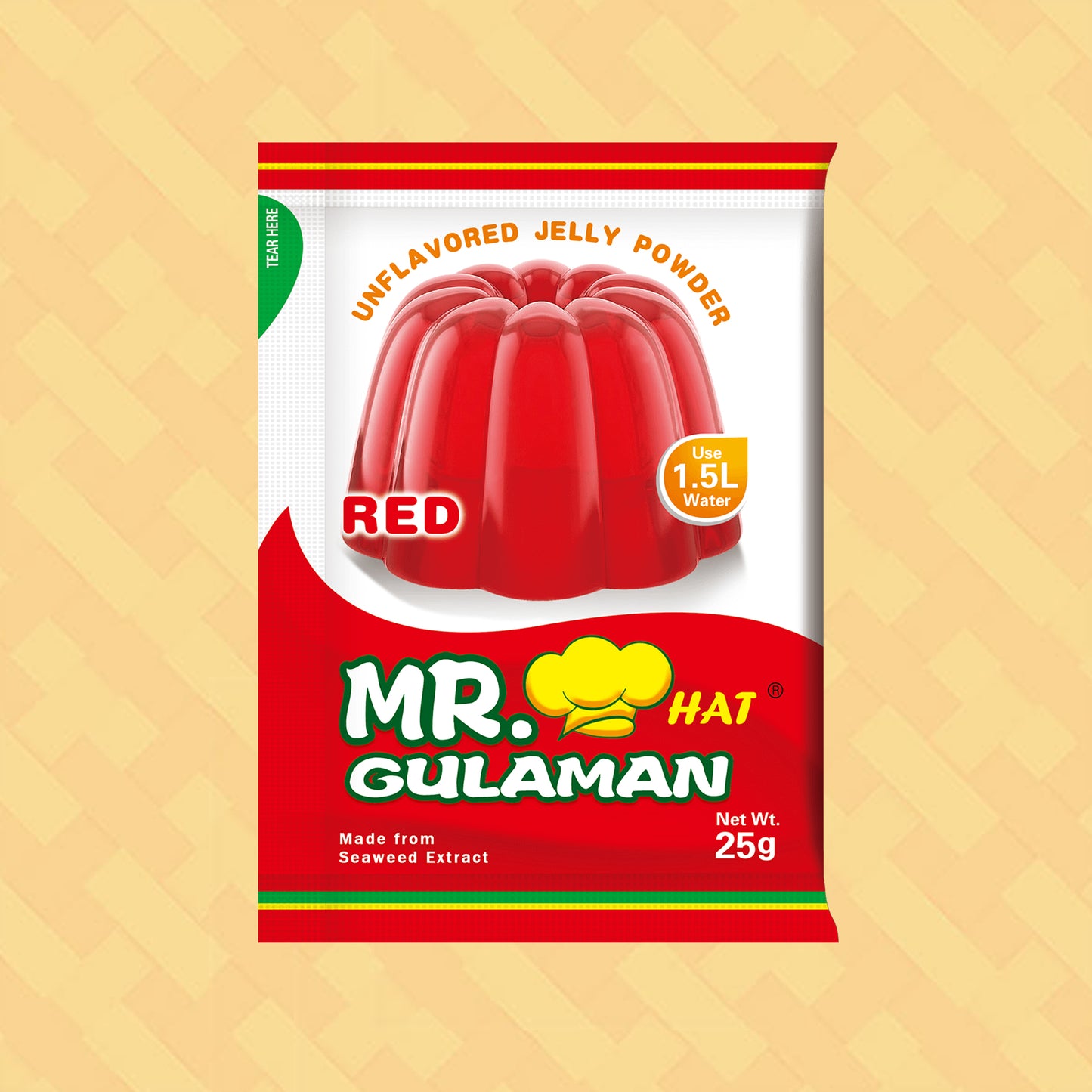 Mr. Hat Gulaman Red 25g