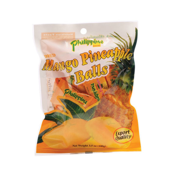 Philippine Brand Dried Mango Pineapple Balls 100g