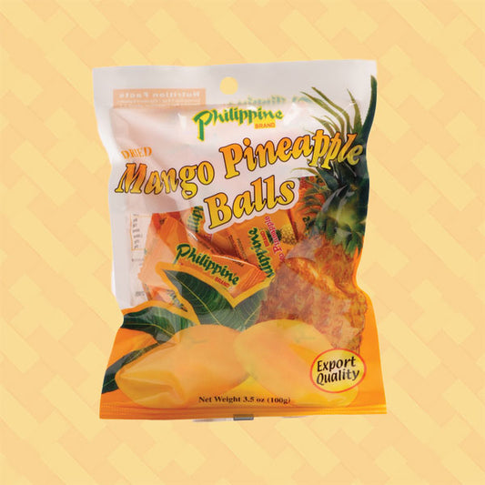 Philippine Brand Dried Mango Pineapple Balls 100g