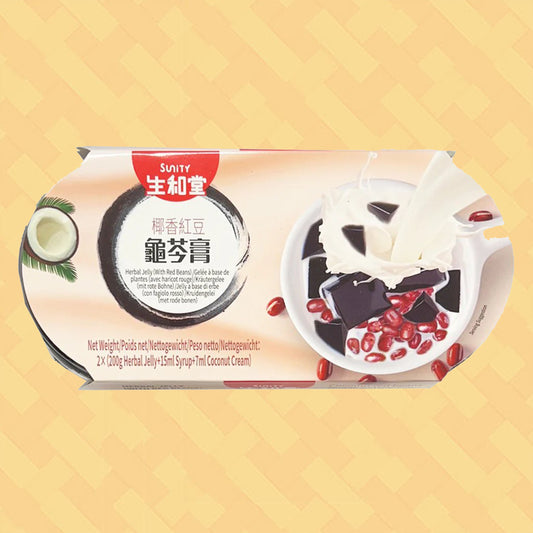 Sunity Herbal Jelly Red Bean with Coconut Milk 2 x 200g