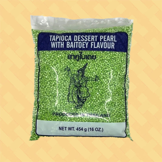 Thai Dancer Tapioca Pearls with Pandan Flavor (Small) 454g